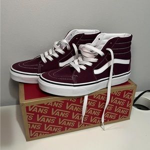 Burgundy Vans